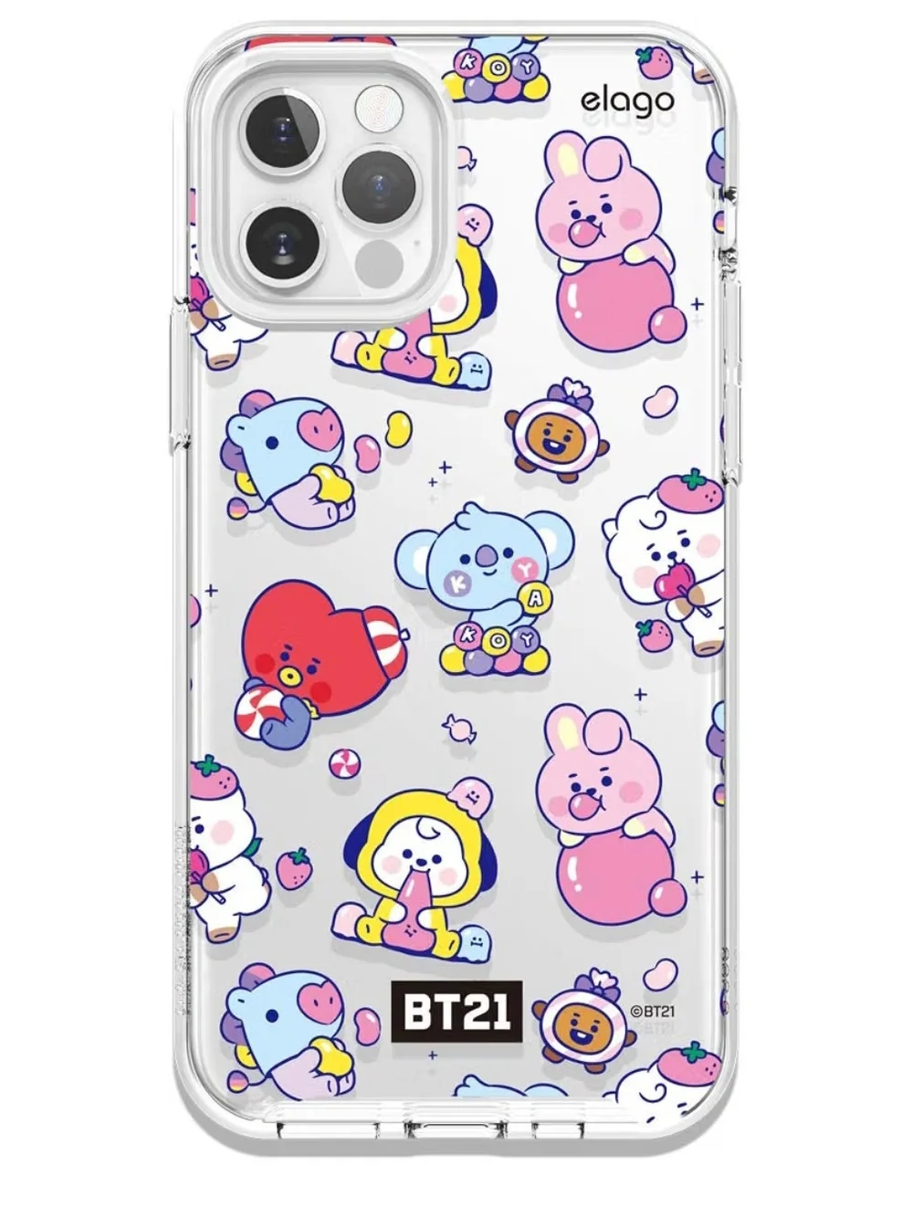 BT21 Clear Hybrid Phone Case iPhone 13 Max